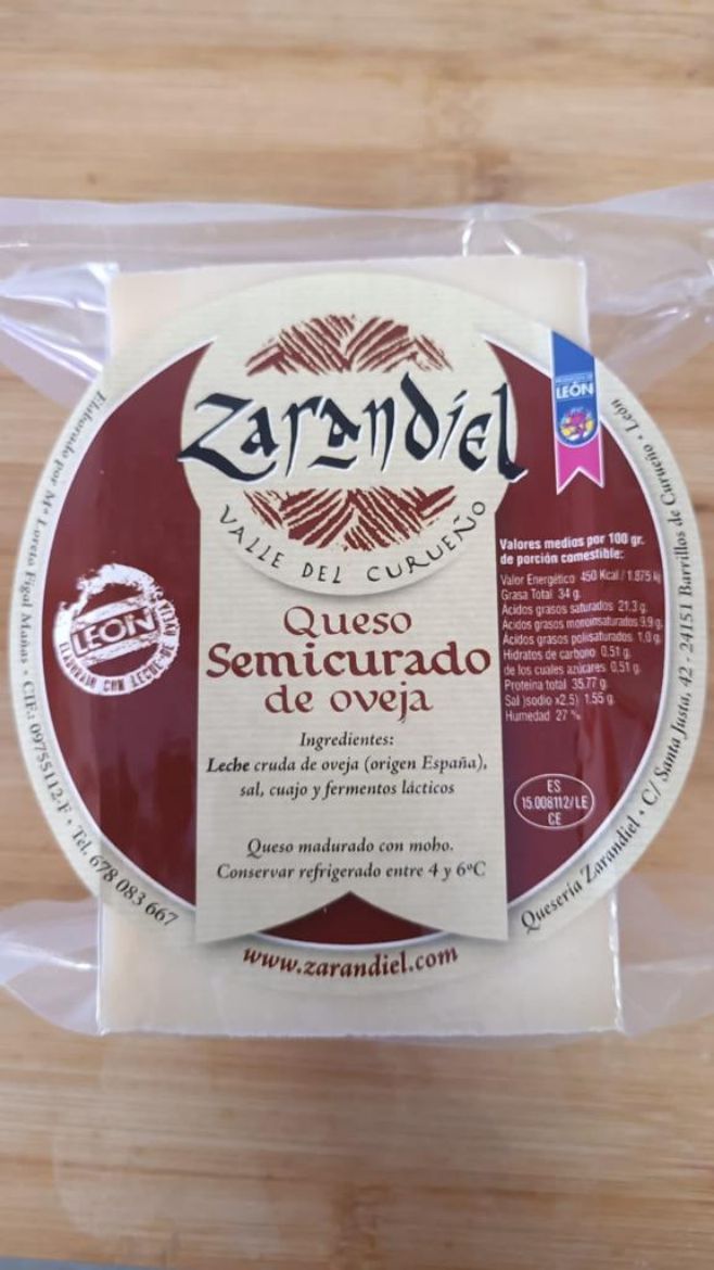 queso oveja semicurado zarandiel